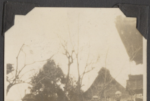 Five priests at a temple (ddr-densho-432-111)