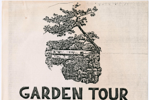Flyer advertising the Garden Tour fundraiser for JACL (ddr-densho-377-3045)