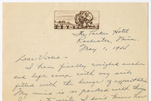 Letter from Amy Morooka to Violet Sell (ddr-densho-457-42)