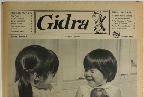 Gidra, Vol. I, No. 7 (October 1969) (ddr-densho-297-7)