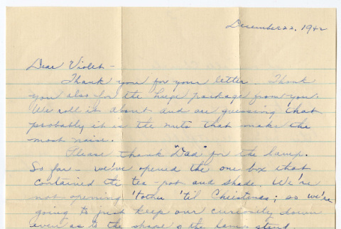 Letter from Amy Morooka to Violet Sell (ddr-densho-457-21)