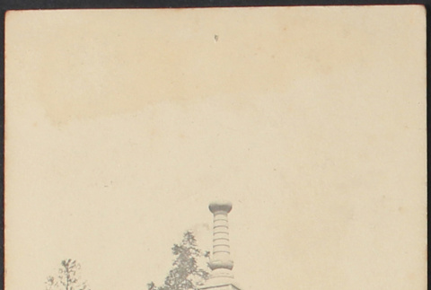 Man and outdoor monument (ddr-densho-278-251)