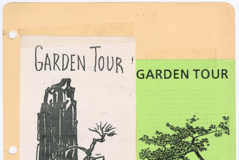 Covers for flyer for Garden Tour (ddr-densho-377-3043)