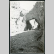 Photograph of three people walking in Natural Bridge Canyon in Death Valley (ddr-csujad-47-151)