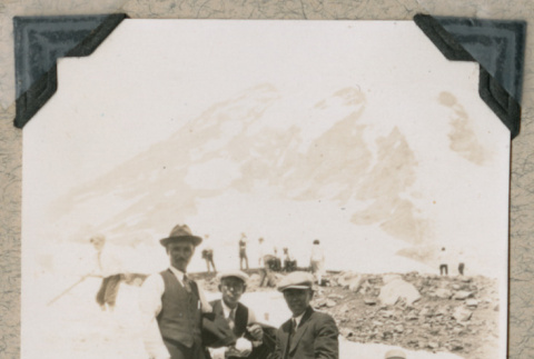 Four men at Mount Rainier National Park (ddr-densho-383-36)