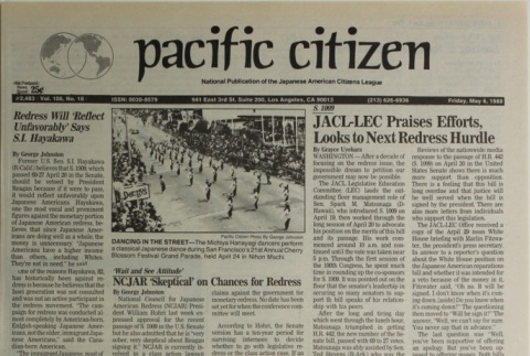 Pacific Citizen, Vol. 106, No. 18 (May 6, 1988) (ddr-pc-60-18)