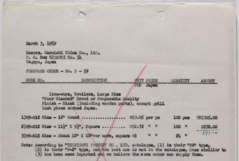 Purchase order (ddr-densho-424-728)