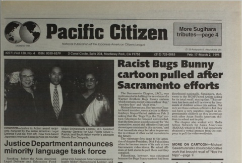 Pacific Citizen, Vol. 120, No. 4 (February 17-March 2, 1995) (ddr-pc-67-4)