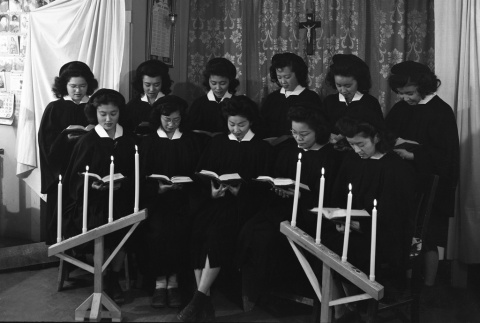 Christian choir at Minidoka (ddr-fom-1-420)
