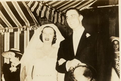 Ethel du Pont and Franklin D. Roosevelt, Jr.'s wedding day (ddr-njpa-1-1655)