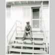 Officer on stoop (ddr-densho-1007-600)