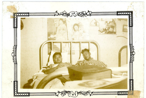 Two men in bed (ddr-densho-373-36)