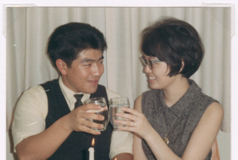 Frank Nishimura and Naomi Isoshima Engagement party (ddr-densho-477-362)