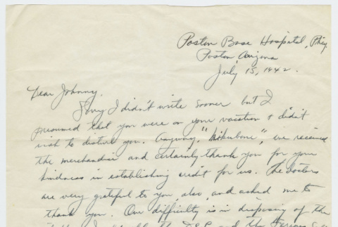 Letter from M. Nobe to John Bonomi (ddr-janm-21-73)