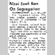 Nisei Seek Ban On Segregation (April 28, 1949) (ddr-densho-56-1196)