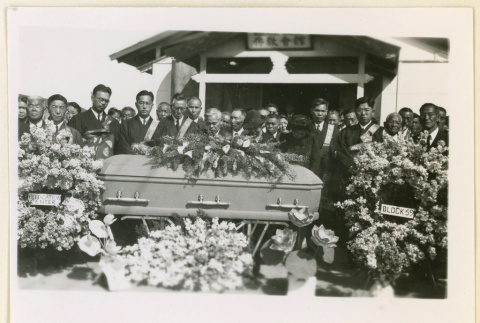 Mourners at a funeral (ddr-densho-37-1023)