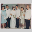 Elaine and Don Shimono wedding portrait with their parents (ddr-densho-477-383)