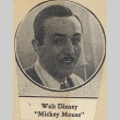 Newspaper clipping of Walt Disney (ddr-njpa-1-399)