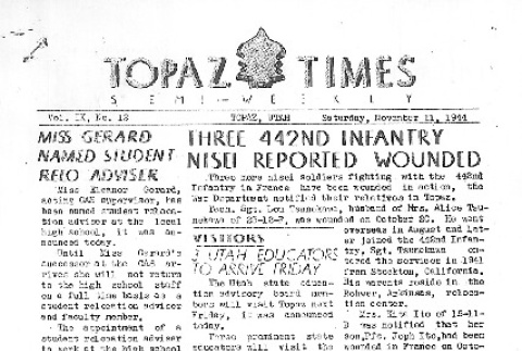Topaz Times Vol. IX No. 12 (November 11, 1944) (ddr-densho-142-356)