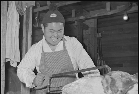 Japanese American butcher (ddr-densho-37-531)