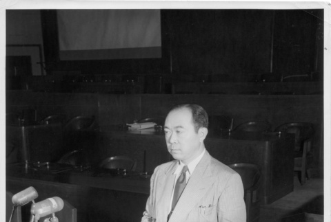 Nisei defense attorney in war crimes trial (ddr-densho-114-145)