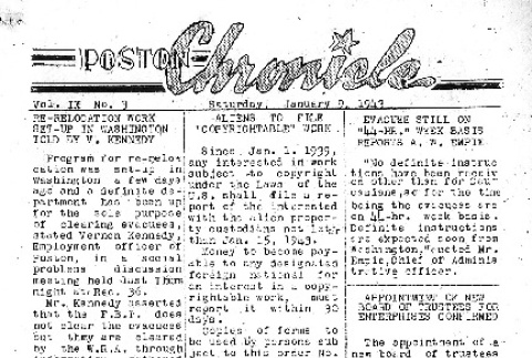 Poston Chronicle Vol. IX No. 3 (January 9, 1943) (ddr-densho-145-213)