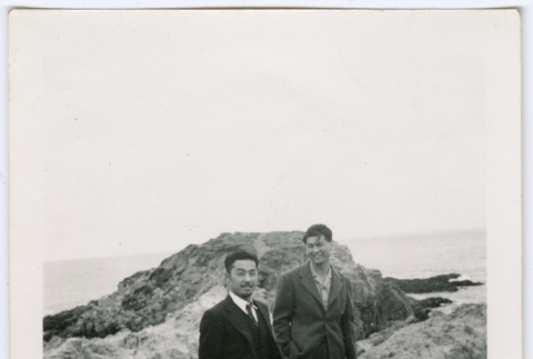 Two men by the sea (ddr-densho-329-802)