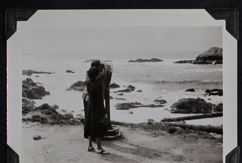 Nisei couple on beach (ddr-densho-359-1312)