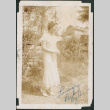 Woman standing in yard (ddr-densho-316-206)
