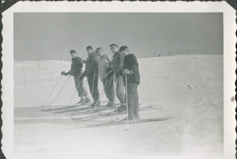 Group of men posing in skis (ddr-densho-321-414)