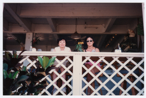 Two women sitting at restaurant (ddr-densho-368-284)