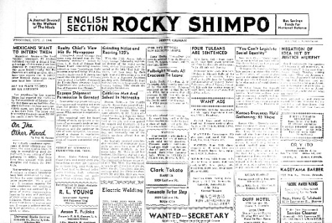 Rocky Shimpo Vol. 11, No. 110 (September 13, 1944) (ddr-densho-148-43)