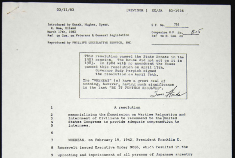 Copy of Minnesota Bill S.F. 751 (ddr-chijacl-1-71)