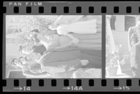 Negative film strip for Farewell to Manzanar scene stills (ddr-densho-317-190)