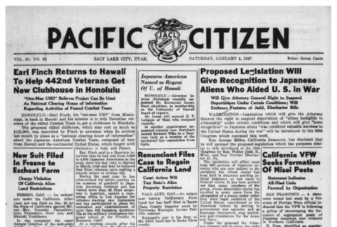 The Pacific Citizen, Vol. 28 No. 26 (January 4, 1947) (ddr-pc-19-1)