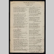 Song sheet with lyrics (ddr-csujad-55-1970)