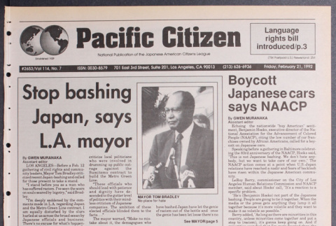 Pacific Citizen, Vol. 114, No. 7 (February 21, 1992) (ddr-pc-64-7)