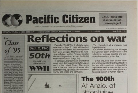 Pacific Citizen, Vol. 121, No. 5 (September 1-14, 1995) (ddr-pc-67-17)