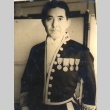 Military leader in formal dress, wearing medals on chest (ddr-njpa-4-279)