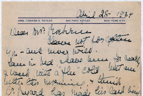Letter from Alice C. Taylor to Agnes Rockrise (ddr-densho-335-45)