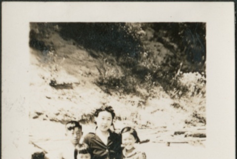 Family at the beach (ddr-densho-321-781)