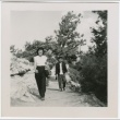 A woman and man hiking (ddr-densho-338-58)