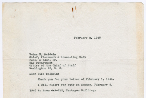 Letter from Ai Chih Tsai to Velma N. Baldwin (ddr-densho-446-106)
