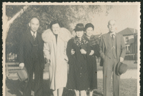 Mr. Tanaka - Amy - Mrs. Ishige - Mrs. Tamaka - Mrs. Tanaka (ddr-densho-378-1027)