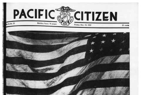 The Pacific Citizen, Vol. 35 No. 25 (December 19, 1952) (ddr-pc-24-51)