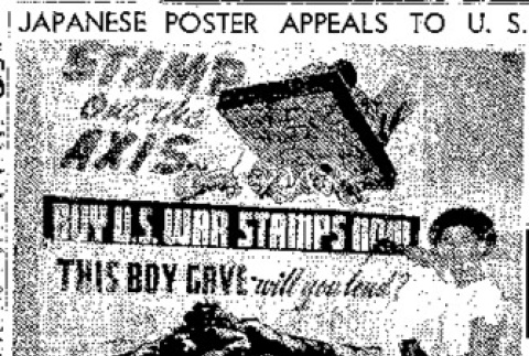 Tojo a Rat in Puyallup Evacuee's War-Bond Poster (July 19, 1942) (ddr-densho-56-824)