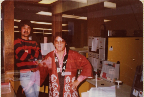 Two men standing in office (ddr-densho-426-1254)