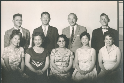 Portrait of 9 people (ddr-densho-523-330)