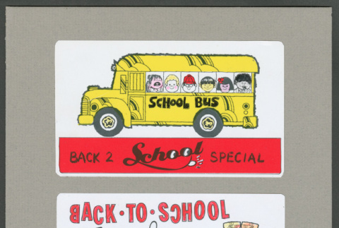 Back to School labels (ddr-densho-499-120)