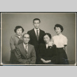 Roy Shiomi family: Roy Yoshiyuki, Jean (Hisayasu), Irene Shigeko, Richard Michio, unknown (ddr-densho-522-747)